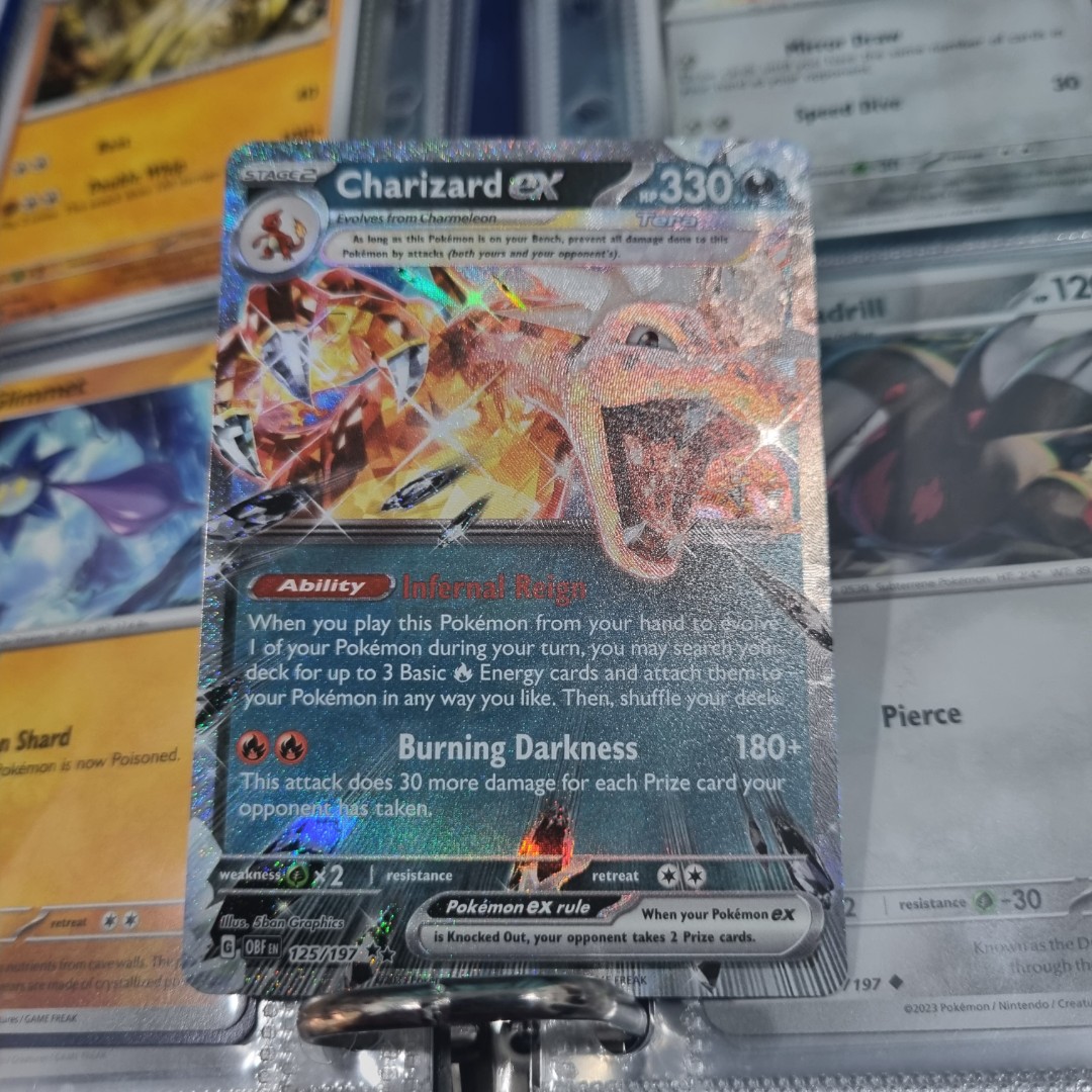 Charizard ex 125/197 in Portuguese Obsidian Flames Pokémon TCG