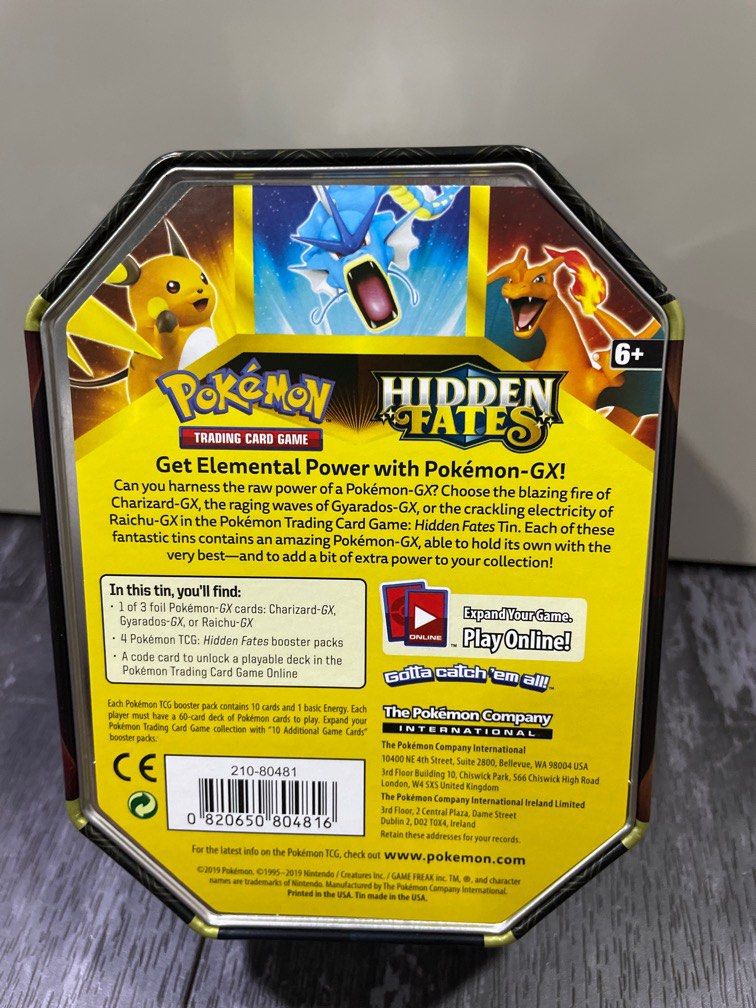 Pokmon Hidden Fates Box Edition ( empty box ), Video Gaming, Gaming  Accessories, Cases & Covers on Carousell