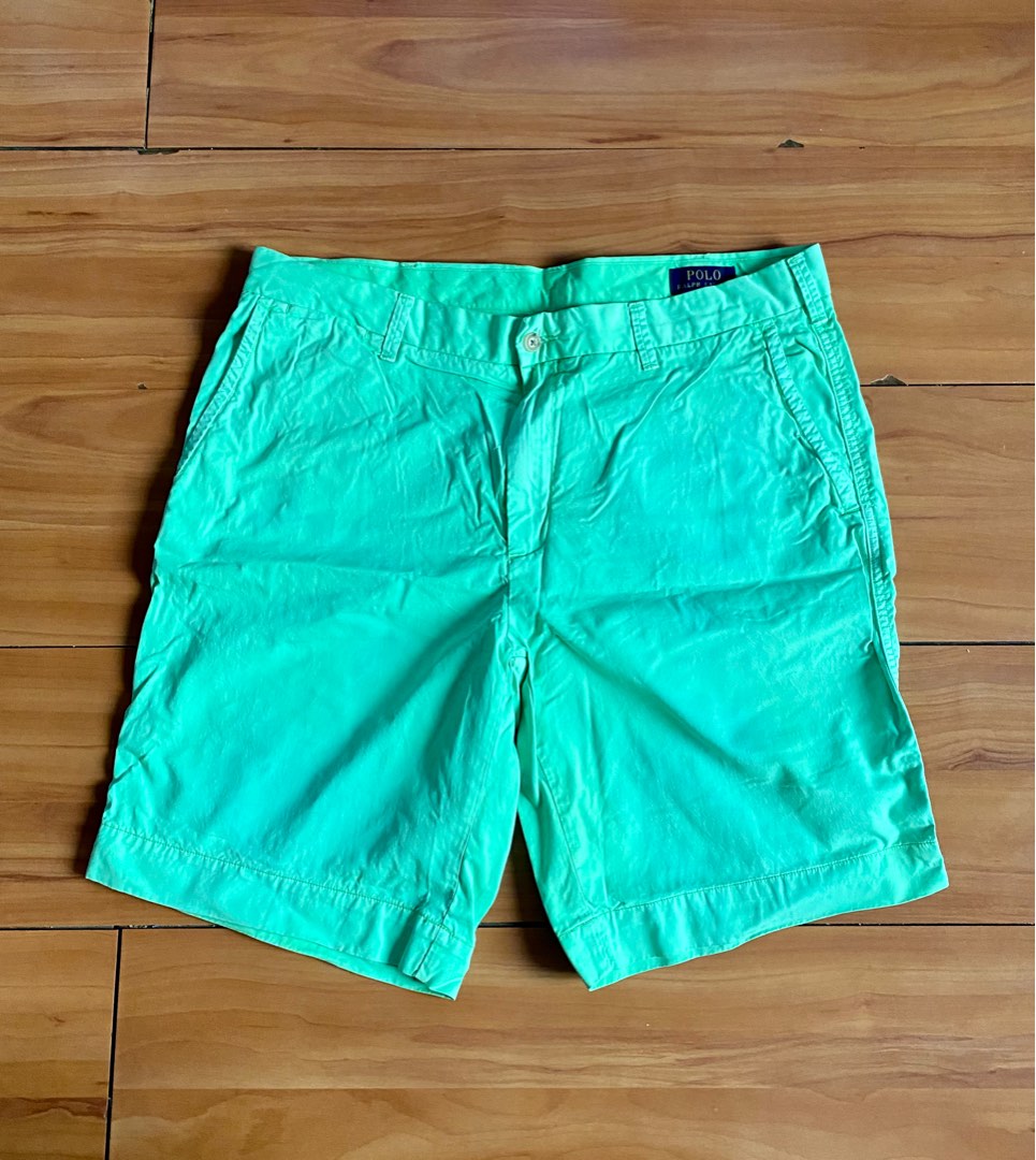Polo shorts green clearance