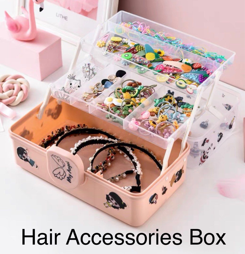 Happily Housed - Kids Accessory Organisation ✨ ⠀⠀ • This cheap little  storage box from @Kmart is great for containing little clips, bows, hair  elastics and brushes! ⠀⠀ • I have put