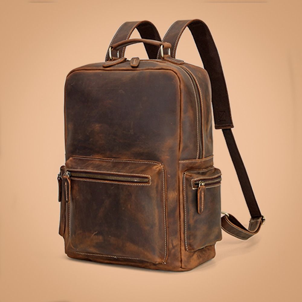Premuim Real Leather Backpack Damico