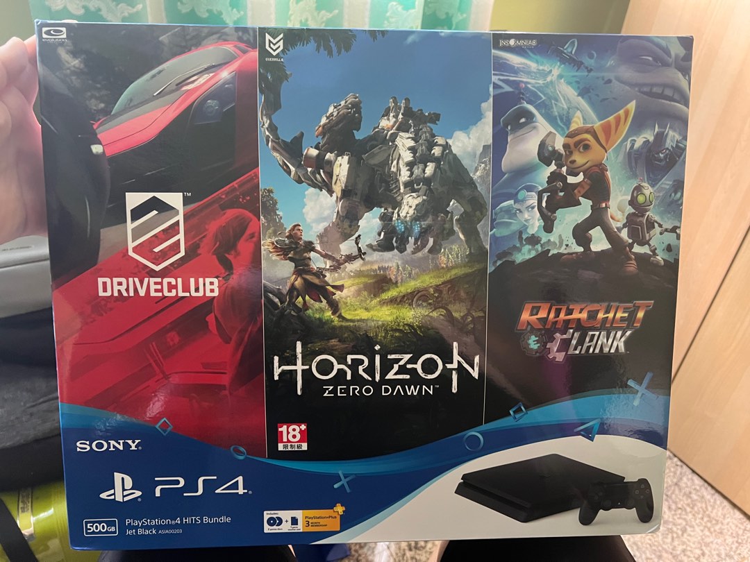 Ps4 Set PS4 Slim 500GB (Complete Set), Video Gaming, Video Game Consoles ...