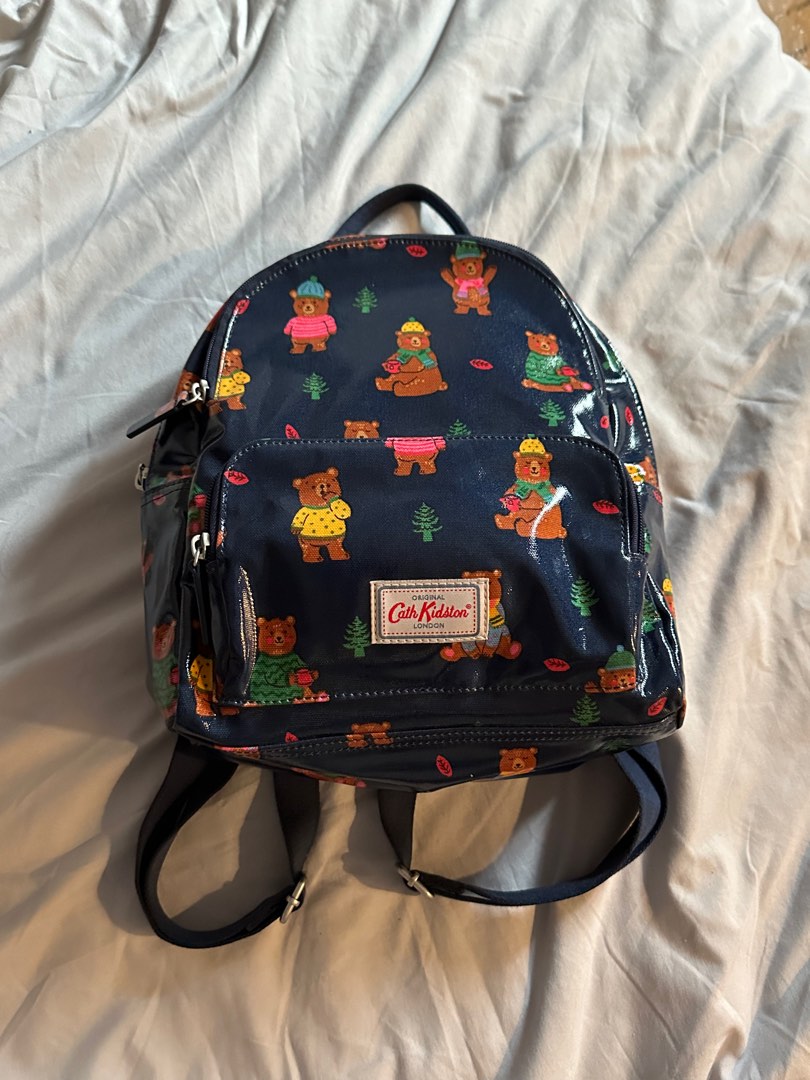 LN Cath Kidston Woodland Bear Small Backpack Women s Fashion Bags Wallets Backpacks on Carousell