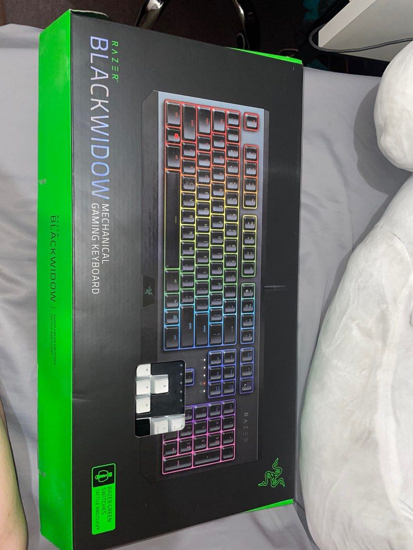 Razer Blackwidow Mechanical Keyboard with HyperX pudding keycaps