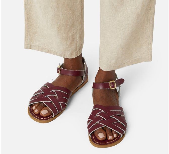 Retro Claret Salt water Sandal Women s Fashion Footwear Sandals