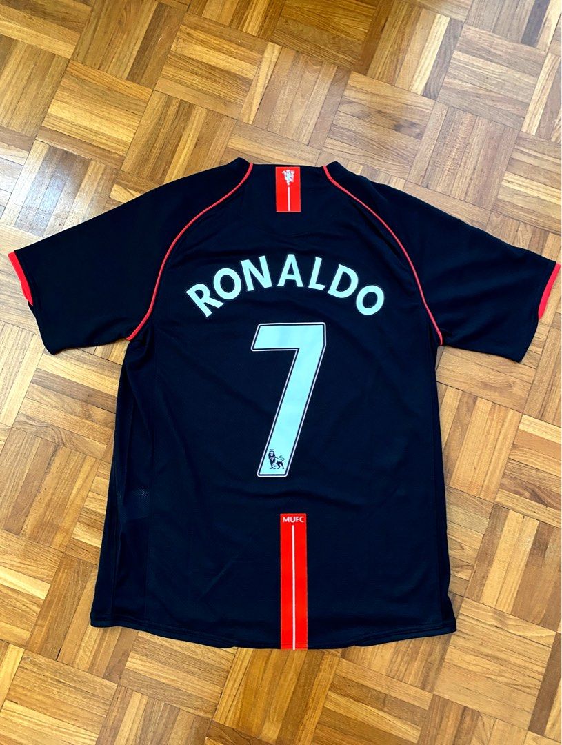 Retro Ronaldo 2008 UCL Final Manchester United Jersey - Mens L