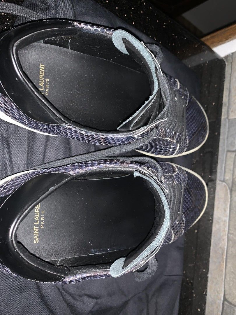 Saint Laurent SL06 Classic Court Sneakers Python Luxury Sneakers