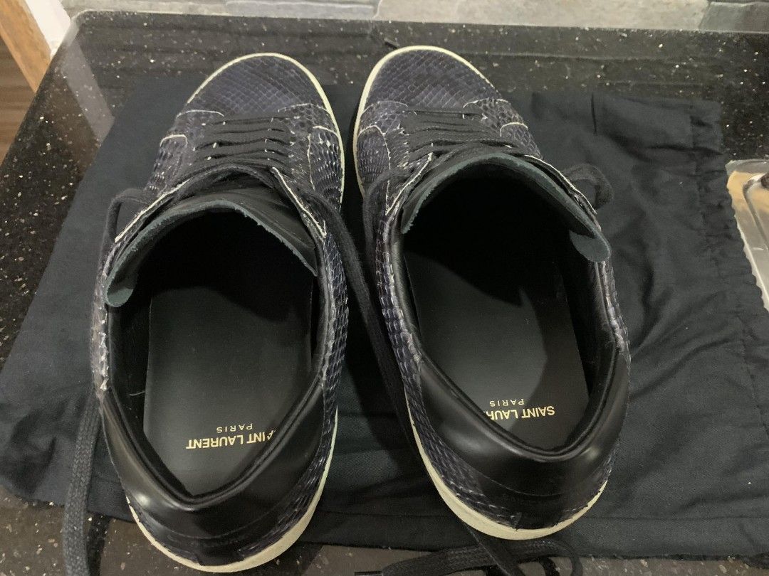 Saint Laurent SL06 Classic Court Sneakers Python Luxury Sneakers