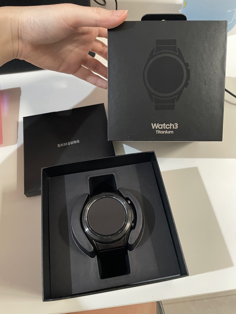 SAMSUNG GALAXY WATCH 3 TITANIUM, Fesyen Pria, Jam Tangan di Carousell
