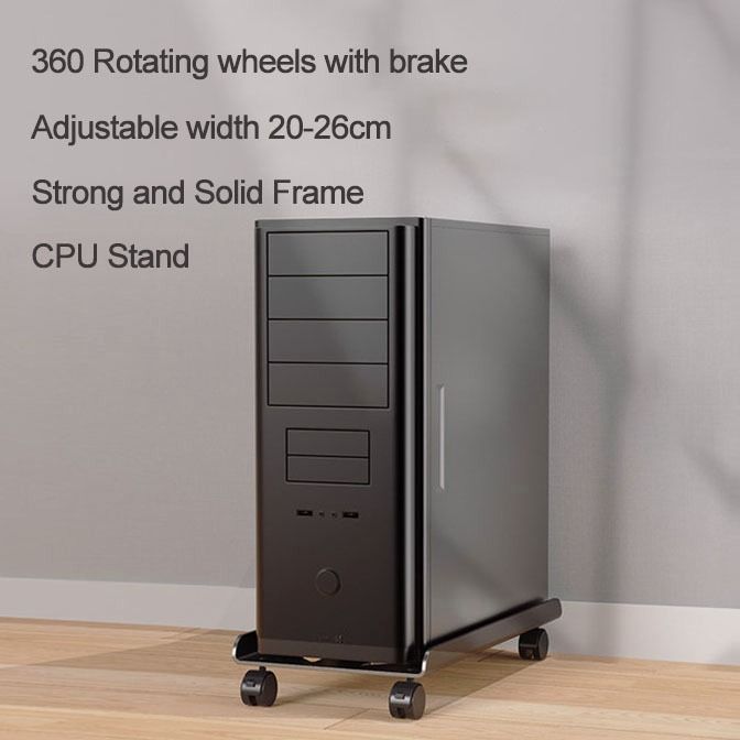Scalable Adjustable CPU Roller Stand with Wheels for Computer PC Case ...