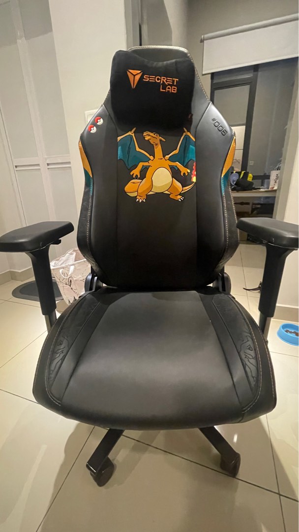 Secretlab Titan Evo (Pokemon Charizard Edition), Furniture & Home