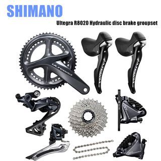 SHIMANO Ultegra R8020 Hydraulic disc brake groupset for road bike / Gravel bike / racing bike - Part out |  Installation available | R8020 shifter | R8000 ultegra crankset | R8000 Ultegra Derailleur | Ultegra cassette | HG701 Chain | R8070 Caliper | BBr60
