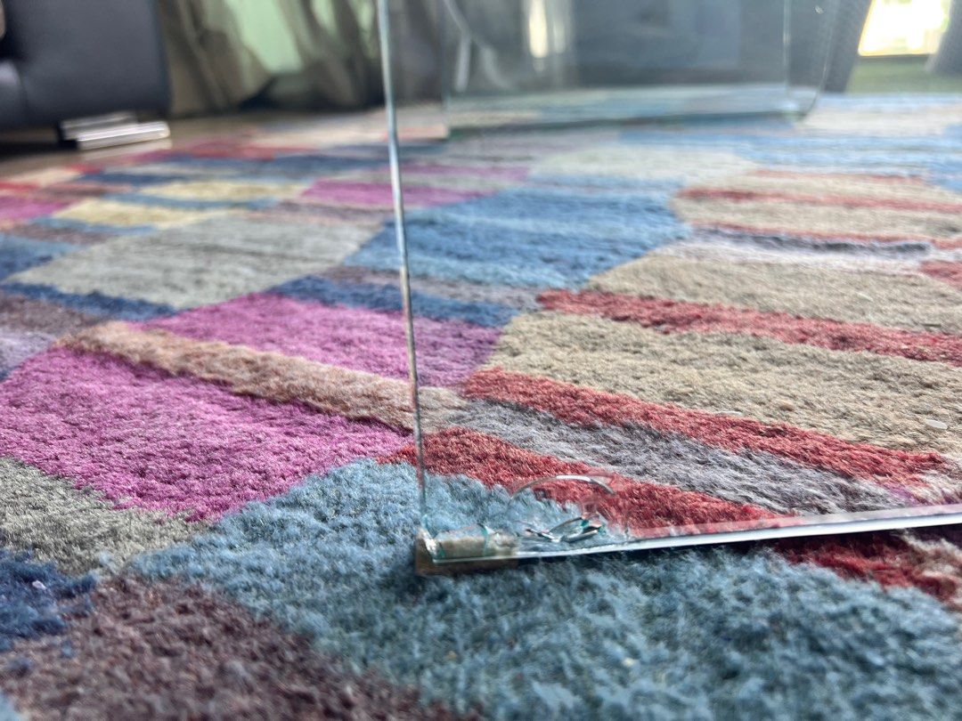 Side Glass Table, Furniture & Home Living, Furniture, Tables & Sets on