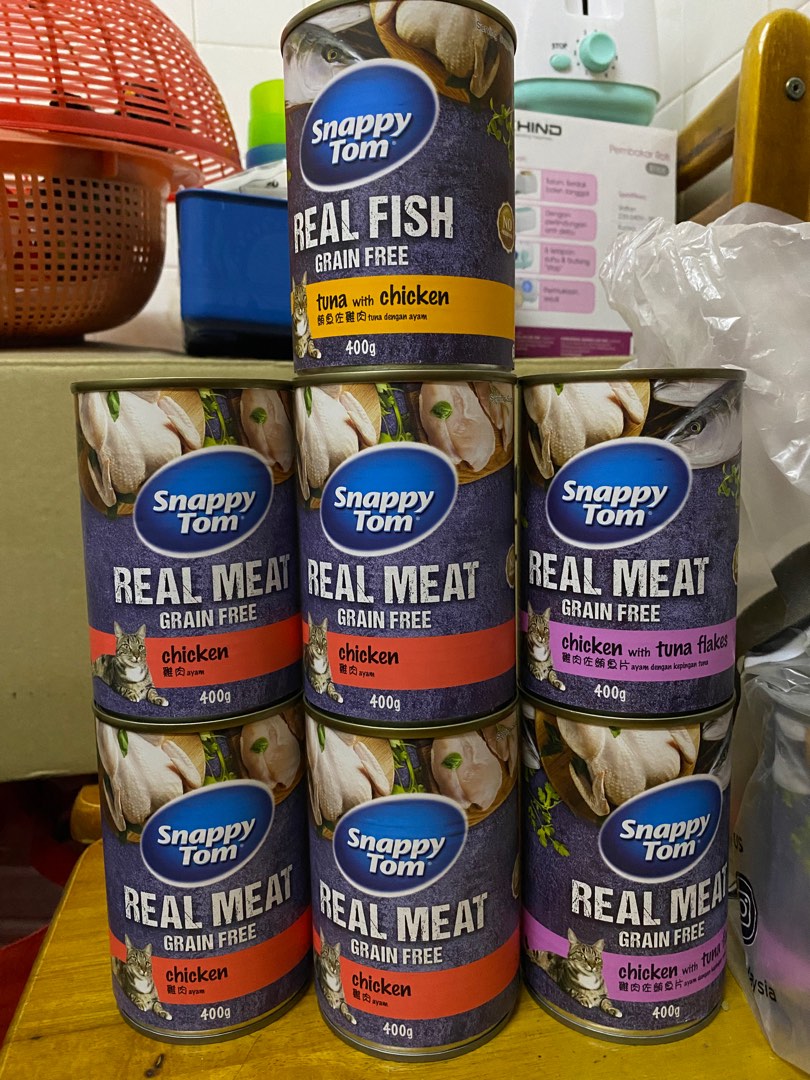 Snappy Tom Real Meat Wetfood, Pet Supplies, Pet Food on Carousell