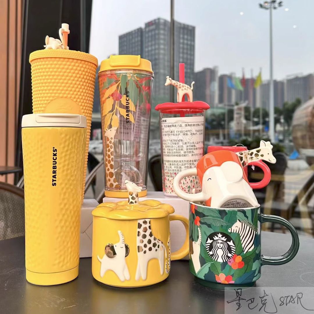 China 2023 Starbucks Summer Yellow Stainless Steel Cup