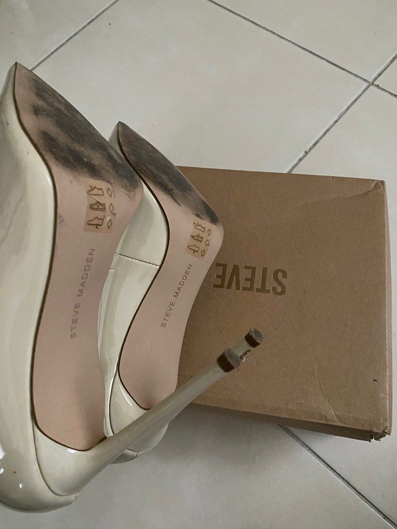 Steve madden cream heels discount