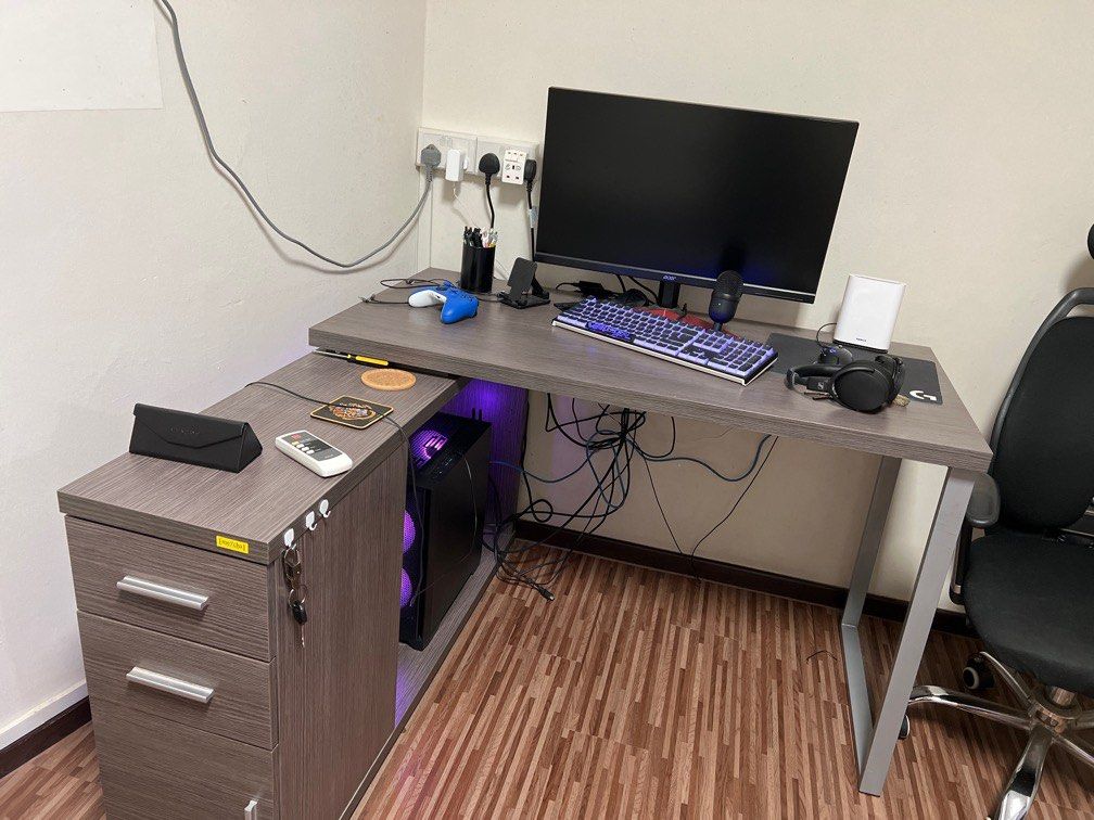 Study desk L Shape, Furniture & Home Living, Furniture, Tables & Sets