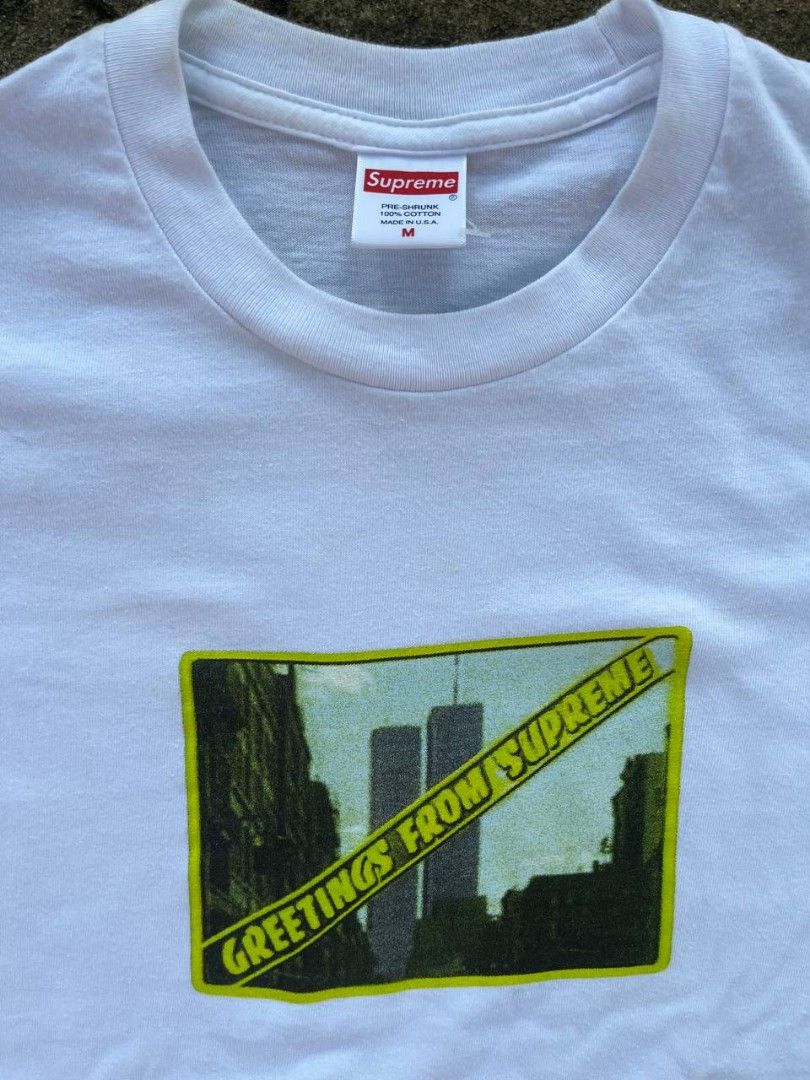 Supreme greetings tee hot sale