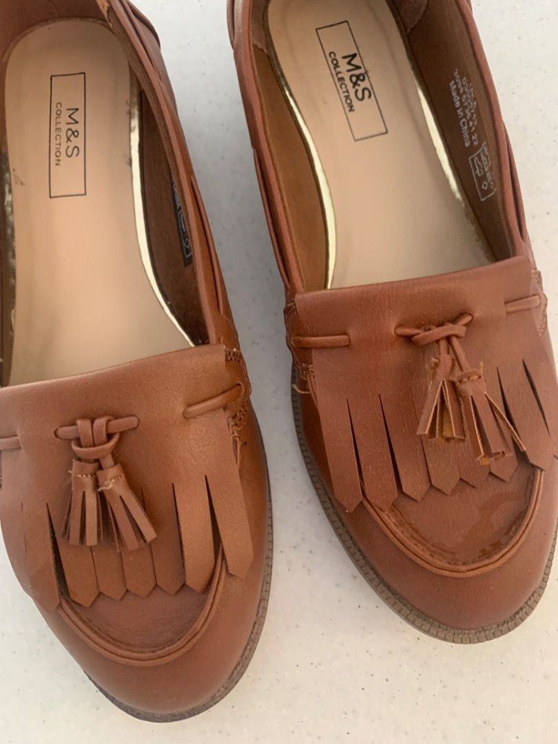 Marks and clearance spencer tan shoes