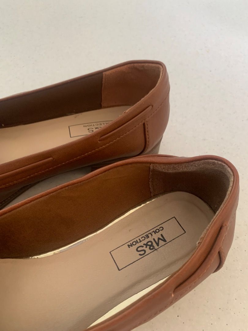 Tan shoes from Marks and Spencer