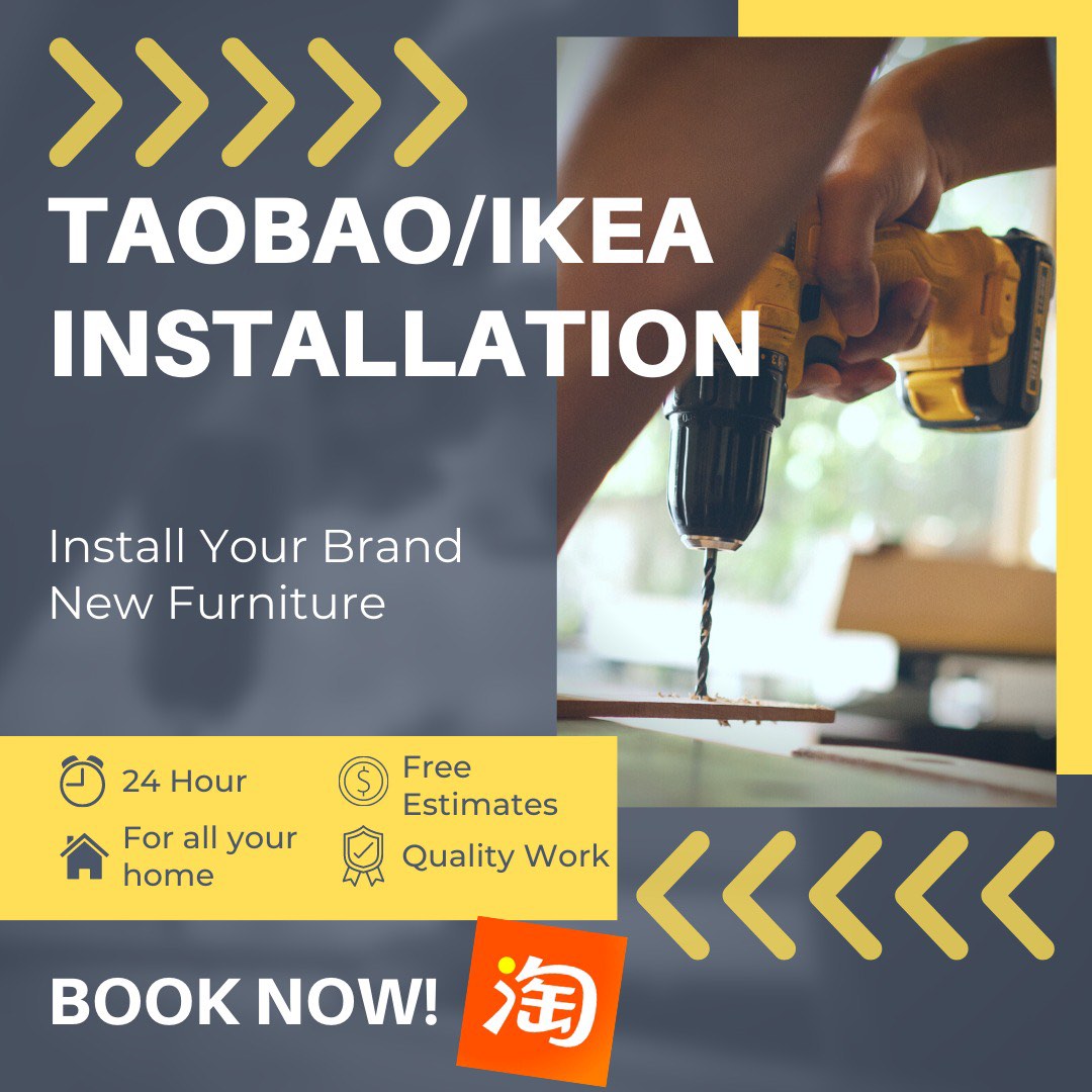 Taobao Installation Ikea Furniture Table Bed Kitchen Lights