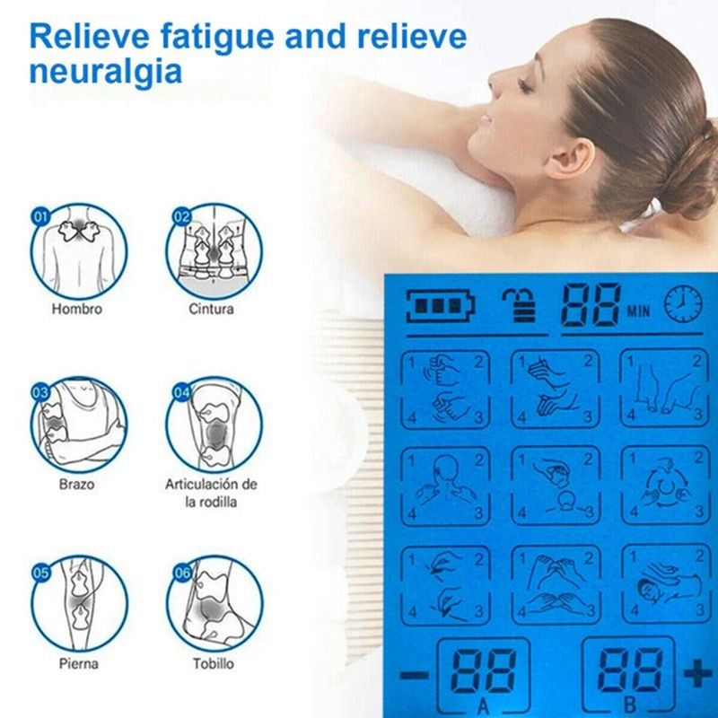 Tens Muscle Stimulator 36-Mode Electric EMS Acupuncture Body Massage  Digital Therapy Slimming Machine Electrostimulator