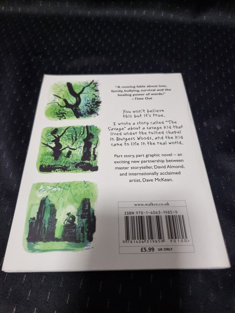 The Savage by David Almond (Category: Comics & Manga) located in Pasig City. Submitted by nethz21 (Listing ID 1249441723, Image 2). Description: Graphic Novel Excellent condition No issues..
