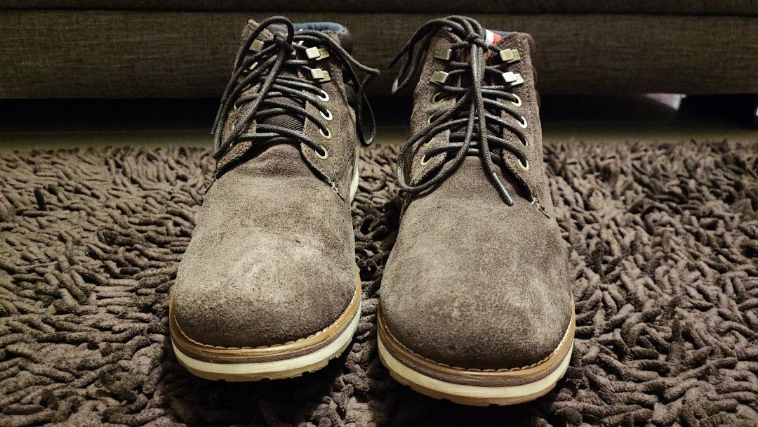 Tommy hilfiger suede hiking boots outlet