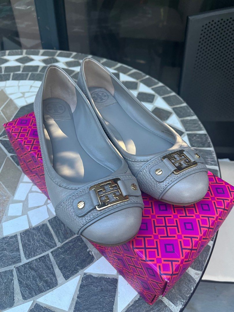 Gray tory new arrivals burch flats