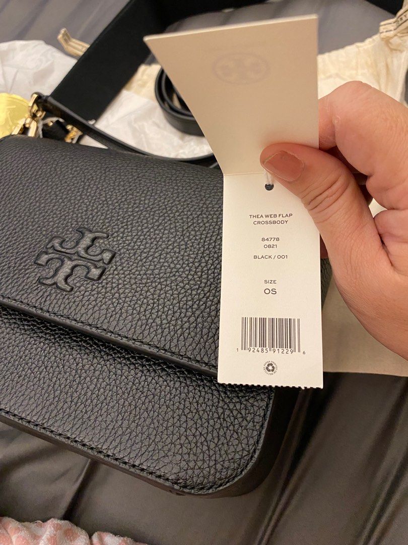 PREORDER) TORY BURCH - THEA WOVEN WEB FLAP CROSSBODY 88376, Luxury, Bags &  Wallets on Carousell