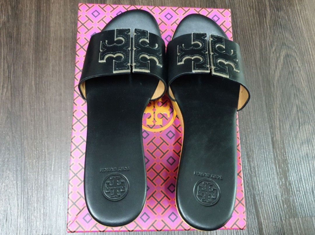 TORY BURCH WEDGES SLIDE CALF LEATHER Women s Fashion Footwear