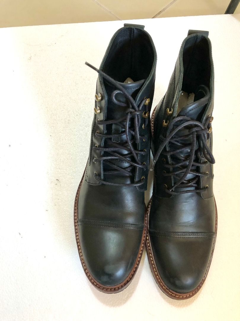 Trask lowell deals cap toe boot