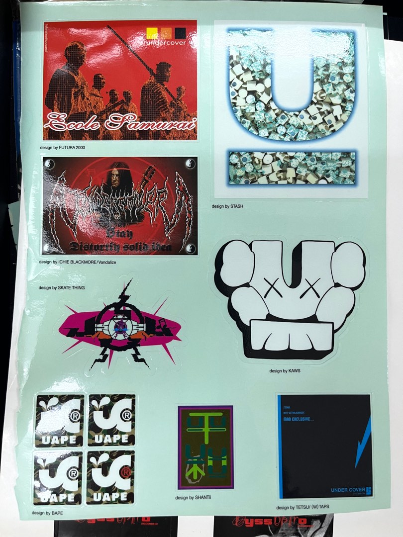 Undercover Kaws Nigo Sticker, 興趣及遊戲, 收藏品及紀念品, 古董收藏