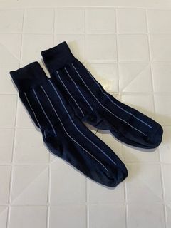 Uniqlo Long Socks Blue Stripes