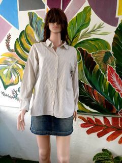 Uniqlo stripe blouse