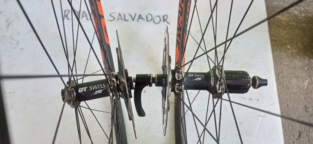 used 27.5 dt swiss mtb rimset 240 hubs Sports Equipment Bicycles Parts Bicycles on Carousell