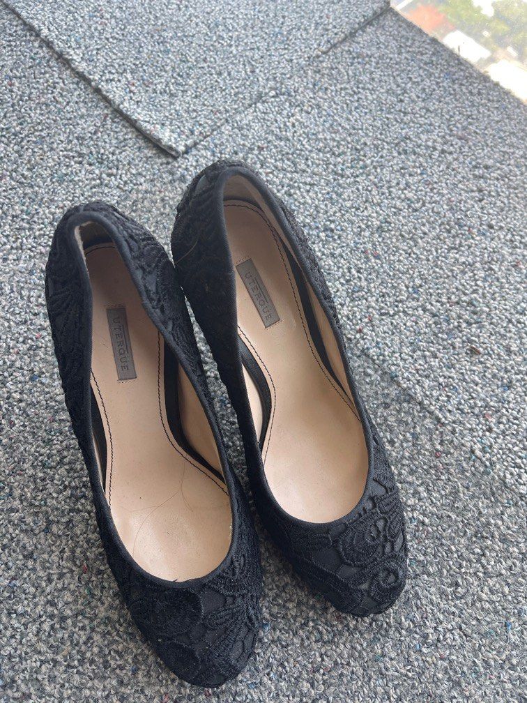 Buy Uterque Women Â€uterqã¼e codesâ€ red suede high heel court shoes  4170/351 (41 EU | 10 US | 8 UK) Online at desertcartINDIA