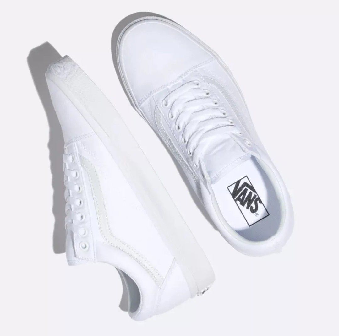 White canvas old skool outlet
