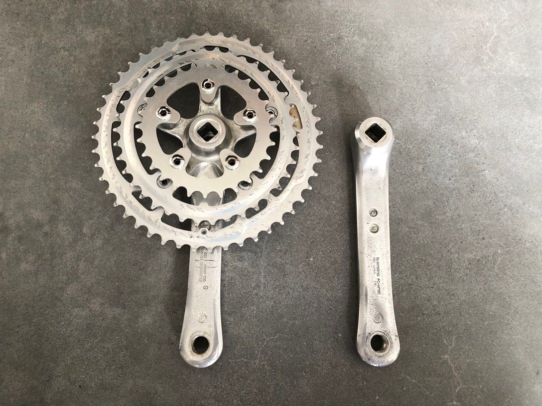 Vintage Retro Shimano Deore DX FC MT 60 Triple Crank Crankset Mtb