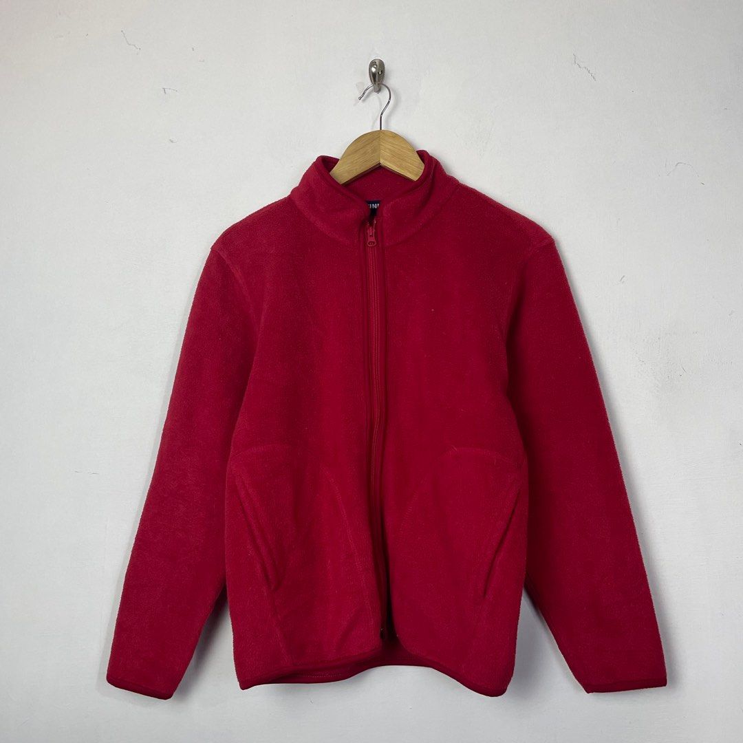 Vintage Uniqlo Red Fleece, Women's Fashion, Coats, Jackets and ...