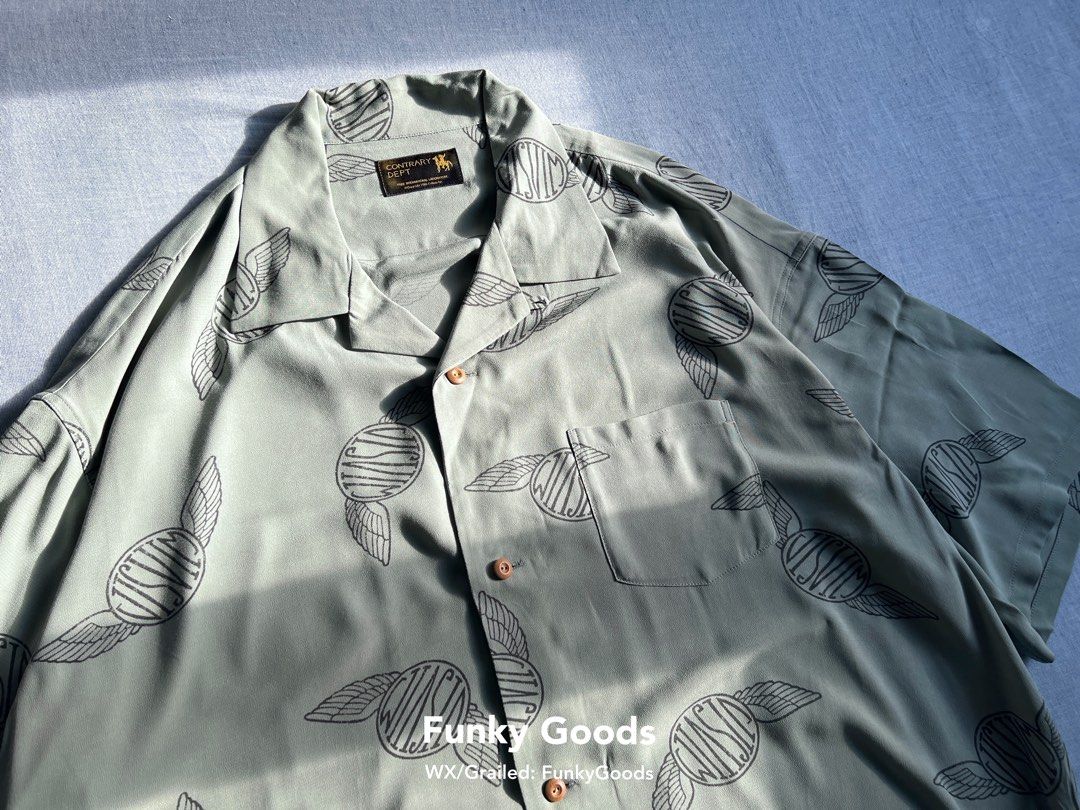 Visvim 22ss Contrary Dept Wallis Shirt S/S, 名牌, 服裝- Carousell