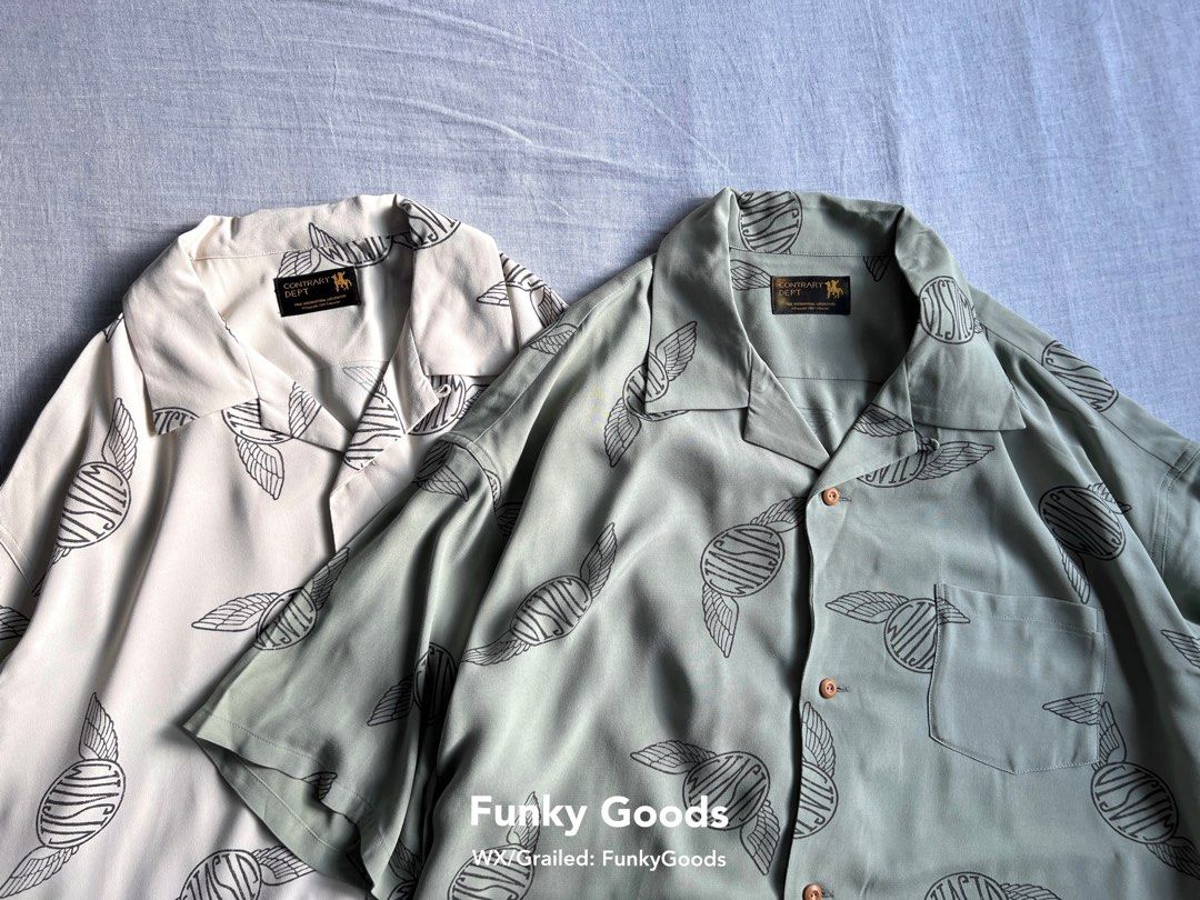 Visvim 22ss Contrary Dept Wallis Shirt S/S, 名牌, 服裝- Carousell