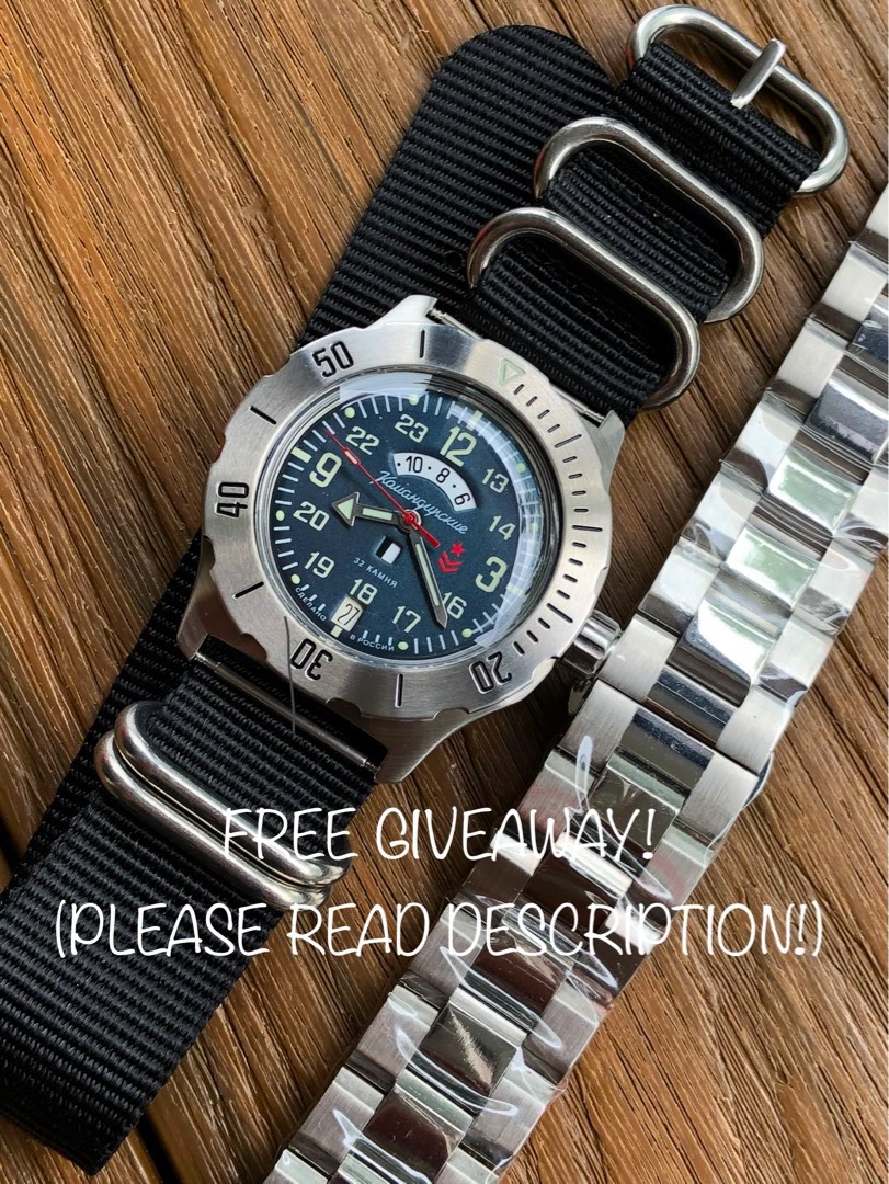 Vostok K 35 Komandirskie 24Hr Dial Diver Military FREE GIVEAWAY