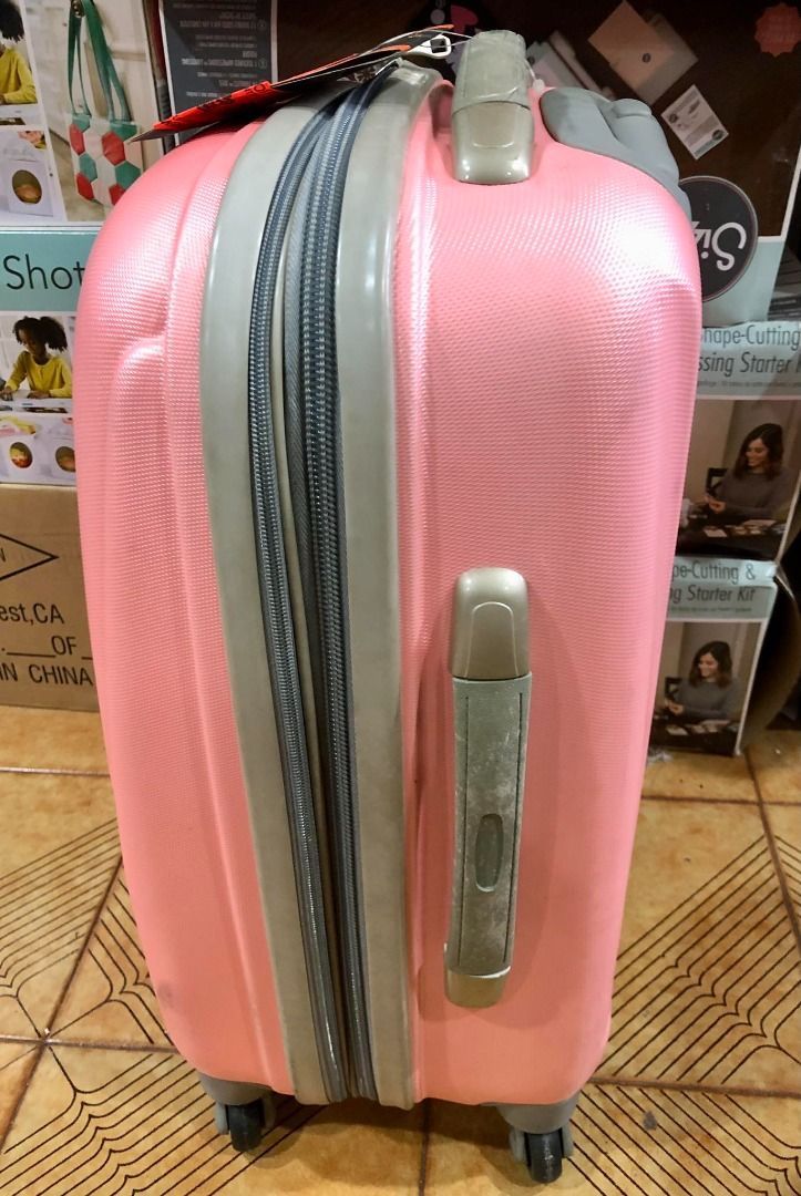 Voyager Luggage 4 Wheel Pink New W Tag Hobbies Toys Travel Luggage on Carousell