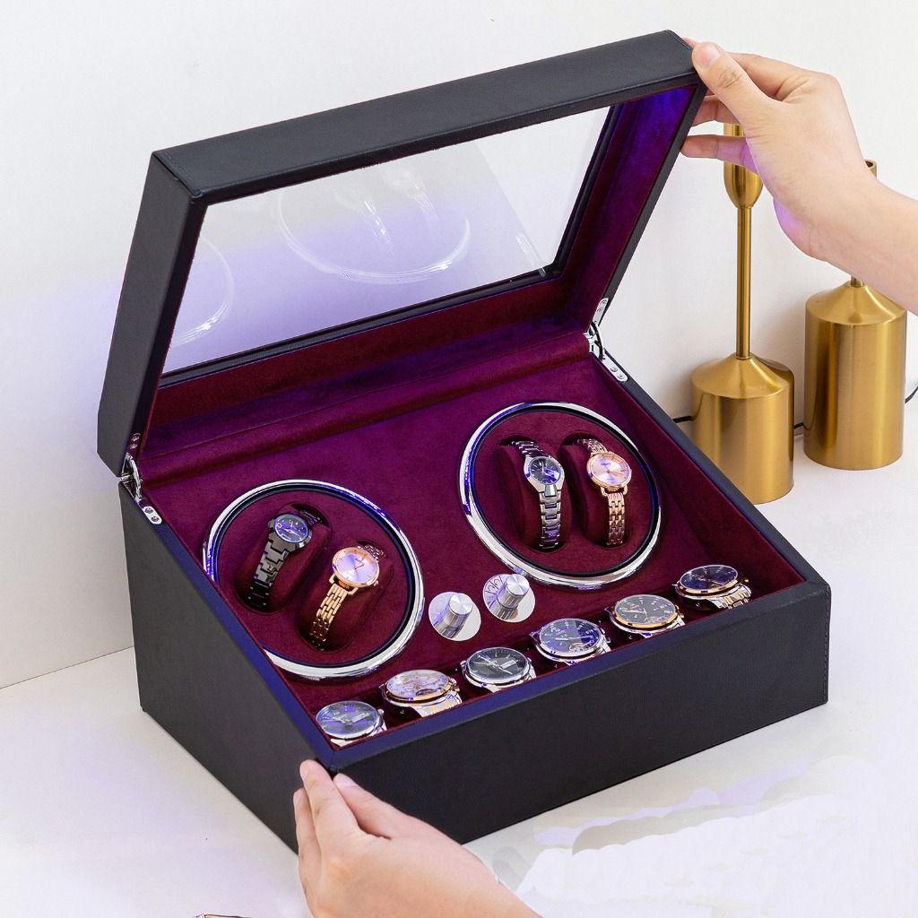 Watch box store with led light