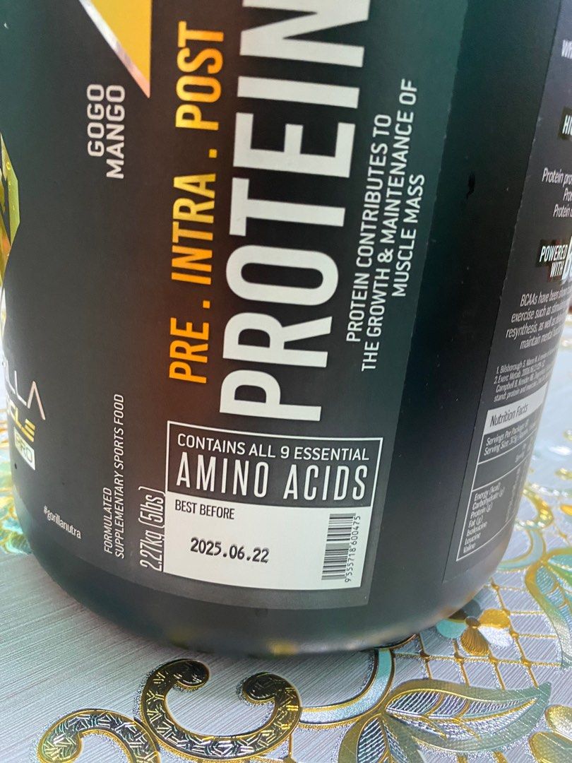 Whey Protein Gorilla Muscle Pro, Health & Nutrition, Health Supplements, Sports & Fitness