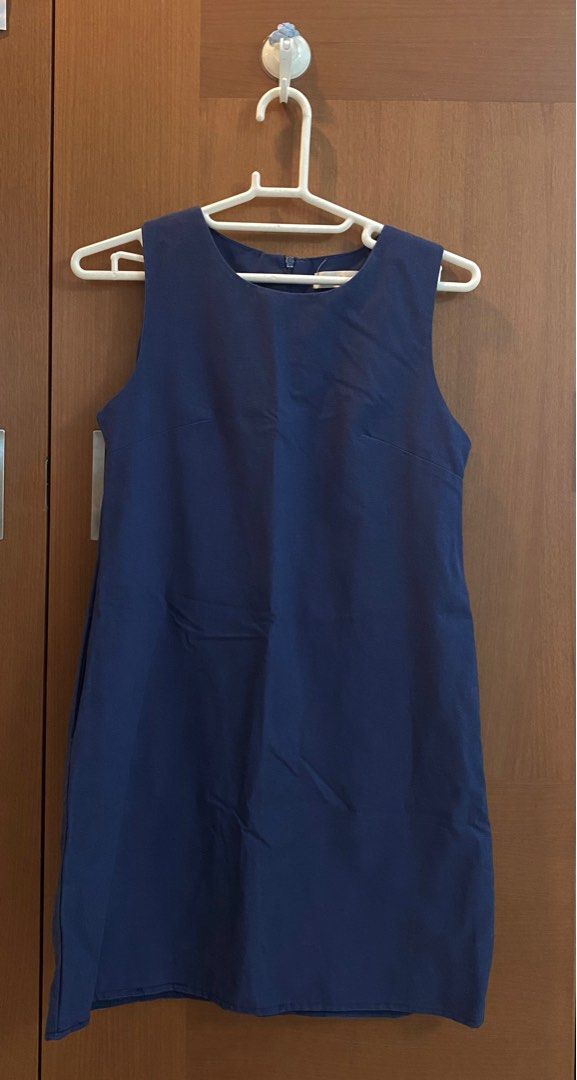 White cheap canvas dress