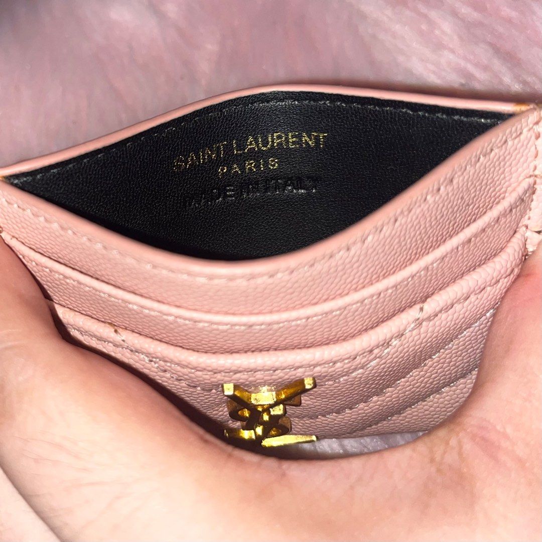 Ysl Pink Complimentary Card Holder (Yves Saint Laurent) (Open For Swap),  Women'S Fashion, Bags & Wallets, Wallets & Card Holders On Carousell