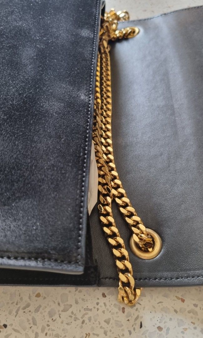 Ysl best sale suede clutch