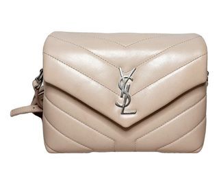 Authentic.Buy.Sell - BNIB ! YSL Toy Loulou in Light Beige Calfskin